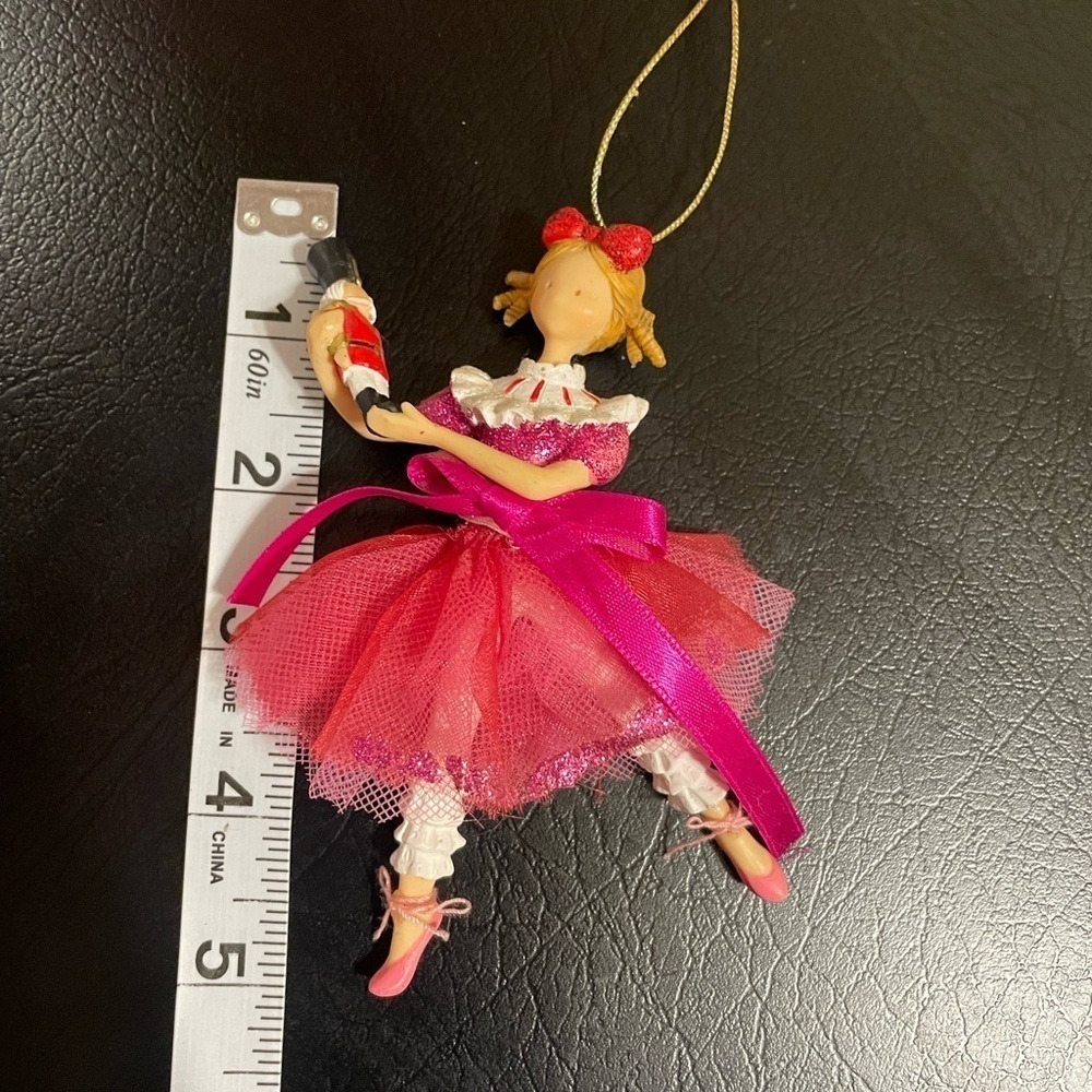 Pink Ballerina nutcracker ornament Christmas decorations - Picture 5 of 9